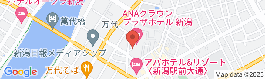 ANAクラウンプラザホテル新潟の地図