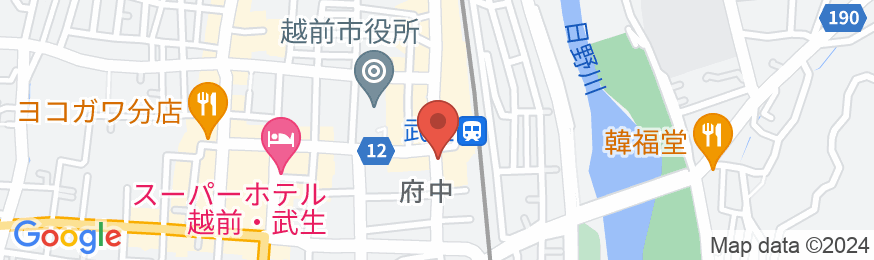 ホテルクラウンヒルズ武生駅前(BBHホテルグループ)の地図