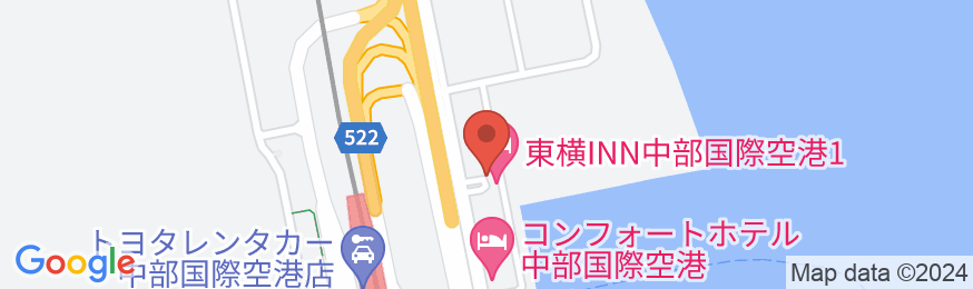 東横INN中部国際空港1の地図