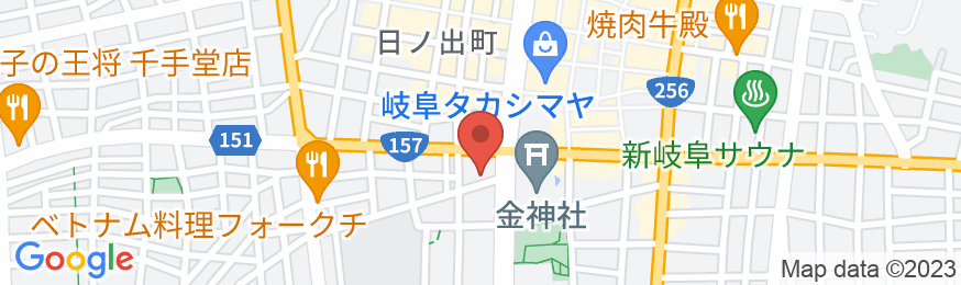岐阜グリーンホテルの地図