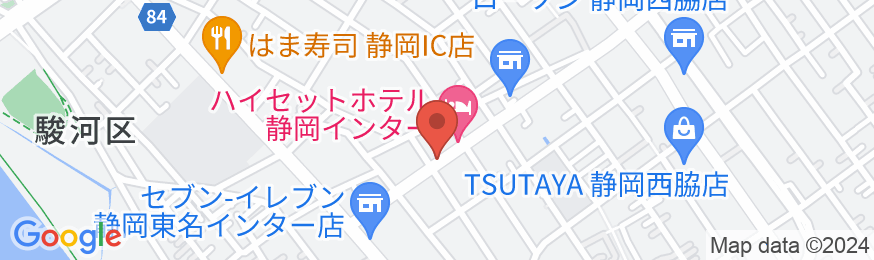 ハイセットホテル静岡インターの地図