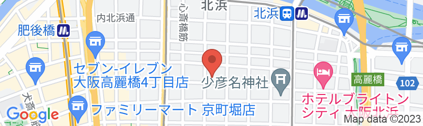 アパホテル〈淀屋橋駅前〉の地図