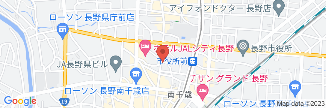 長野リンデンプラザホテルの地図