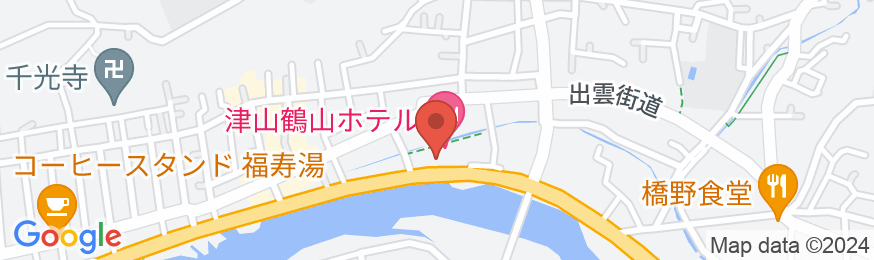 津山鶴山ホテルの地図