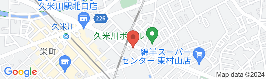 久米川ウィングホテルの地図