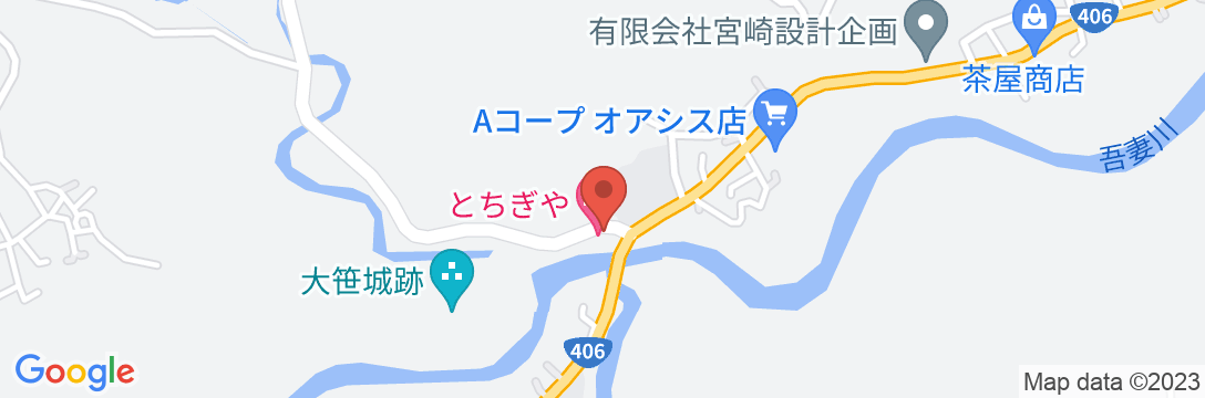 嬬恋高原旅館 とちぎやの地図