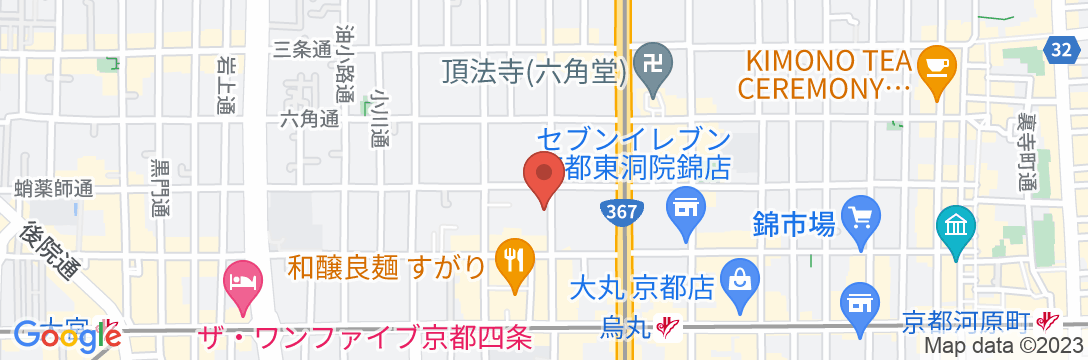 ヴィアイン京都四条室町(JR西日本グループ)の地図