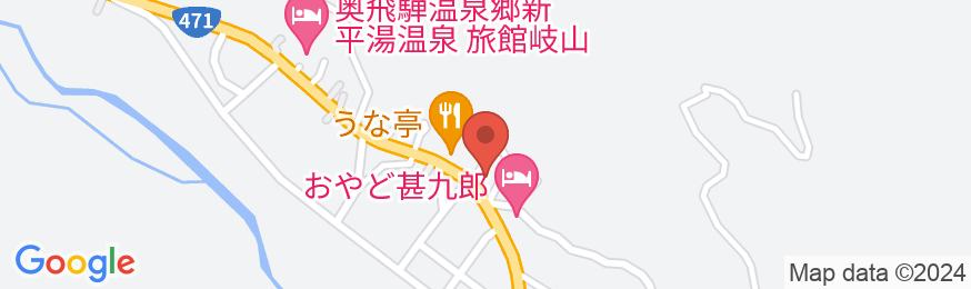 奥飛騨温泉郷 花ごころ万喜(ばんき)の地図