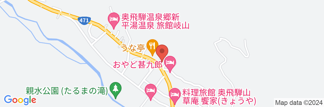 奥飛騨温泉郷 花ごころ万喜(ばんき)の地図