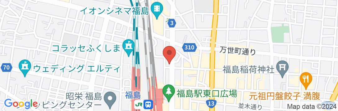 福島リッチホテルの地図