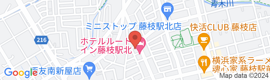 ホテルルートイン藤枝駅北の地図