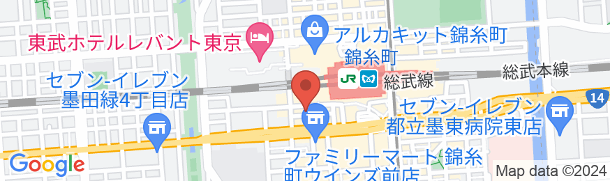 ホテルファミーINN・錦糸町の地図
