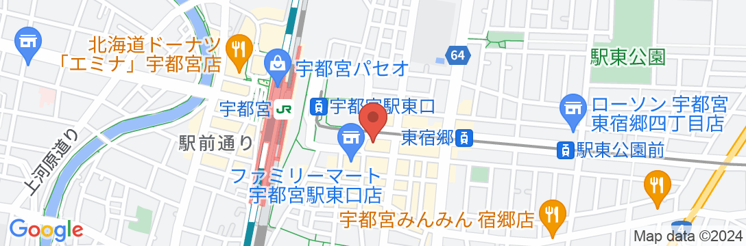 ホテルマイステイズ宇都宮の地図