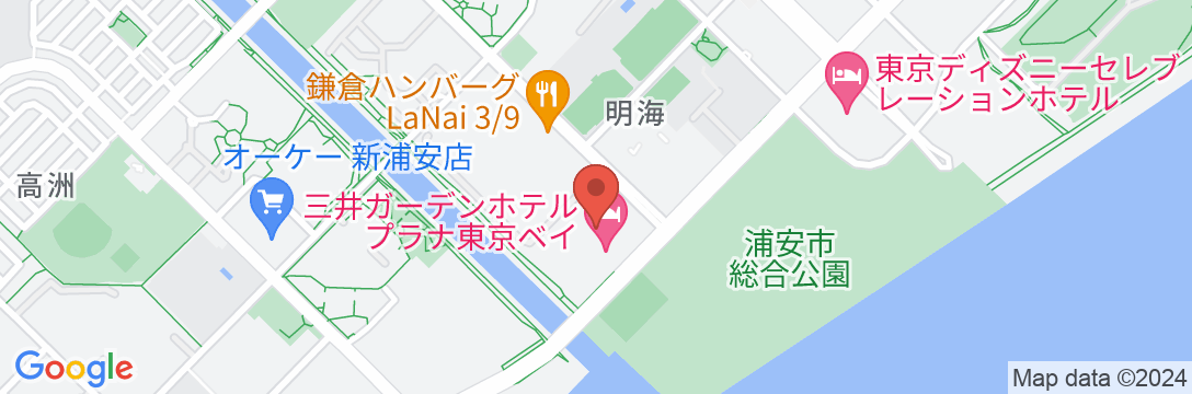 三井ガーデンホテル プラナ東京ベイの地図