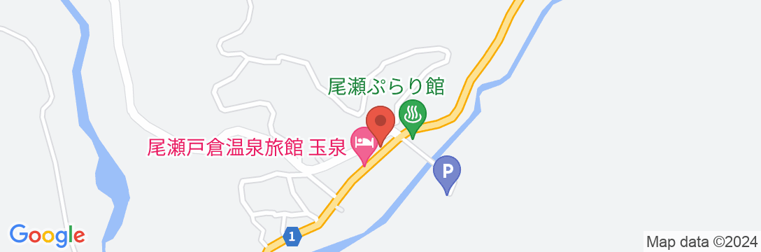 尾瀬戸倉温泉 温泉民宿・一仙の地図