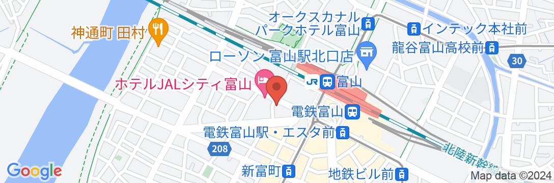 コンフォートホテル富山駅前の地図