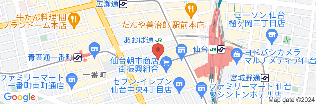 コンフォートホテル仙台西口の地図