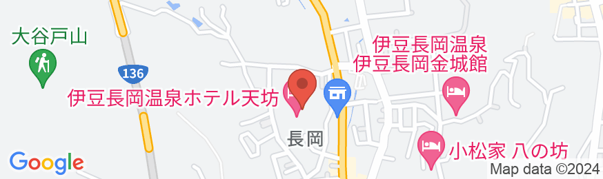 伊豆長岡温泉 ホテル天坊の地図