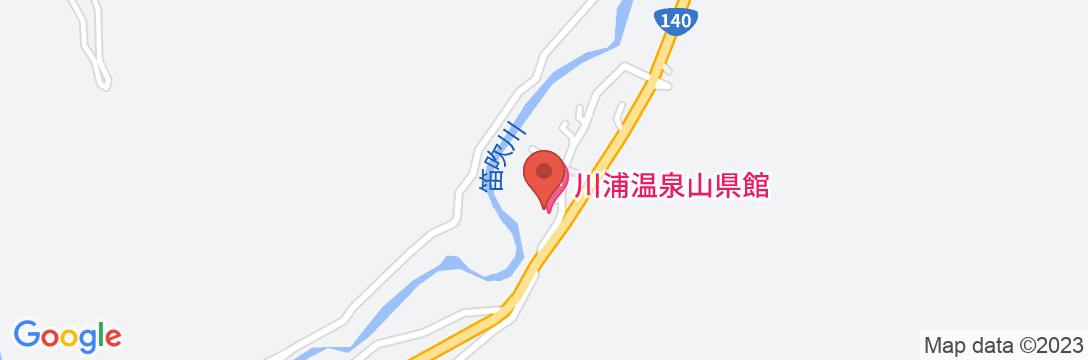 川浦温泉 山県館の地図