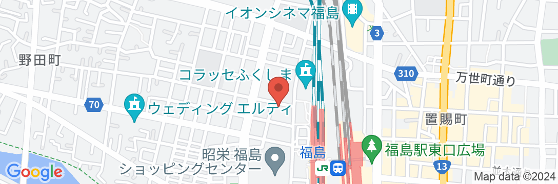 東横INN福島駅西口の地図