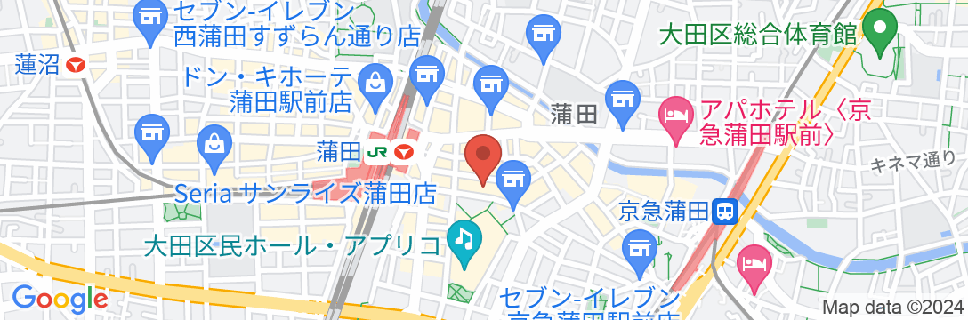カプセルイン蒲田の地図