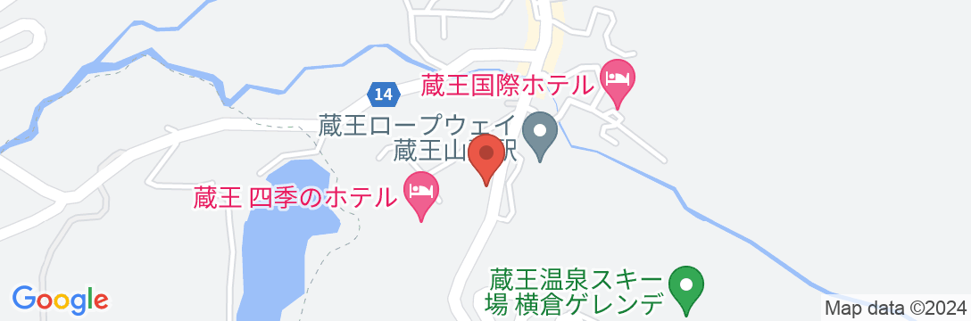 蔵王温泉 たかみや瑠璃倶楽リゾート ‐RURIKURA RESORT‐の地図