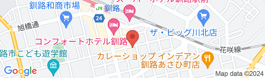 ホテルエリアワン釧路(ホテルエリアワングループ)の地図