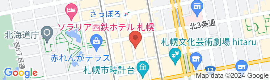 クロスホテル札幌(オリックスホテルズ&リゾーツ)の地図