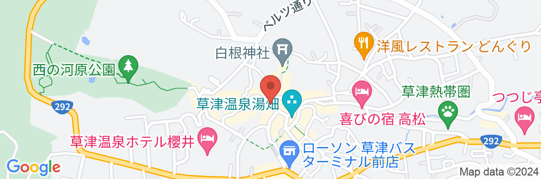 草津温泉 群龍館の地図