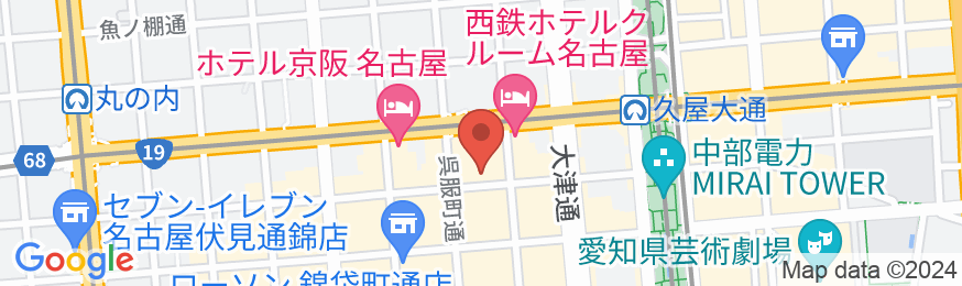 名鉄イン名古屋錦の地図