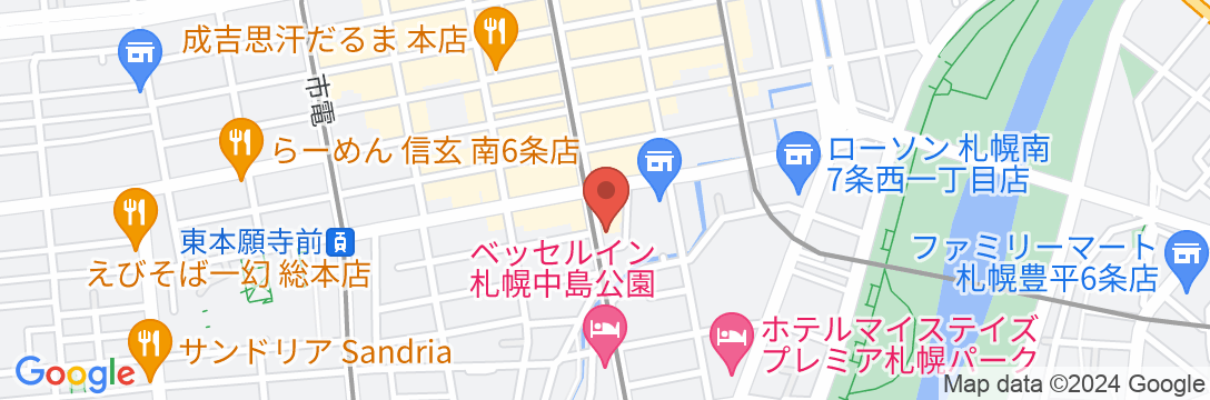 ティアラホテル札幌すすきのの地図