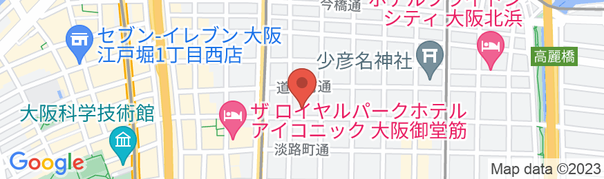 東横INN淀屋橋駅南の地図