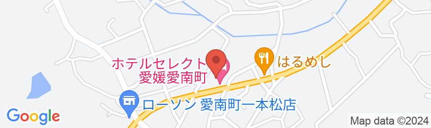 ホテルセレクト愛媛愛南町の地図