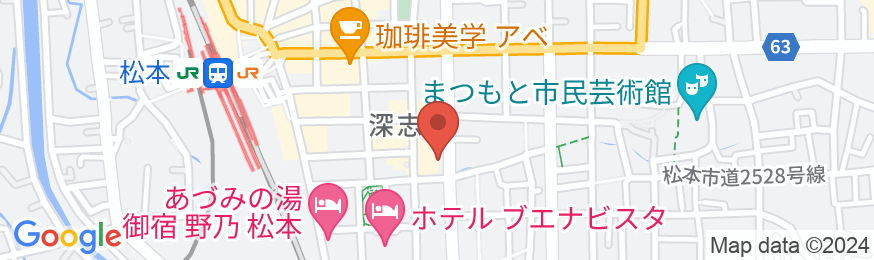 檜の湯 ホテル松本ヒルズ(BBHホテルグループ)の地図