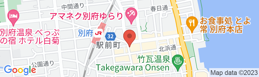 別府駅前 ホテルアーサーの地図