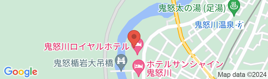 鬼怒川ロイヤルホテルの地図