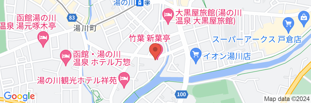 竹葉 新葉亭の地図