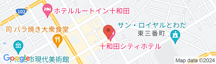 十和田シティホテル (旧 旅館しもやま)の地図
