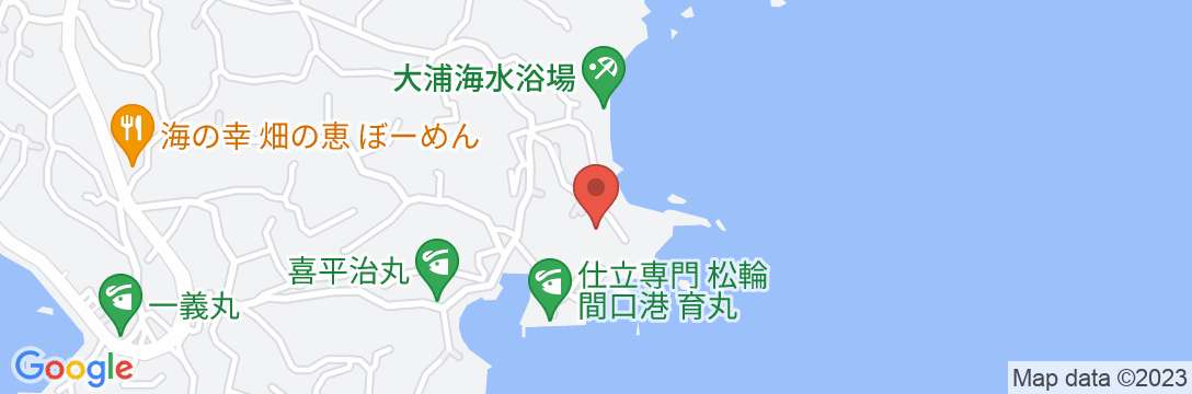 民宿松林館の地図