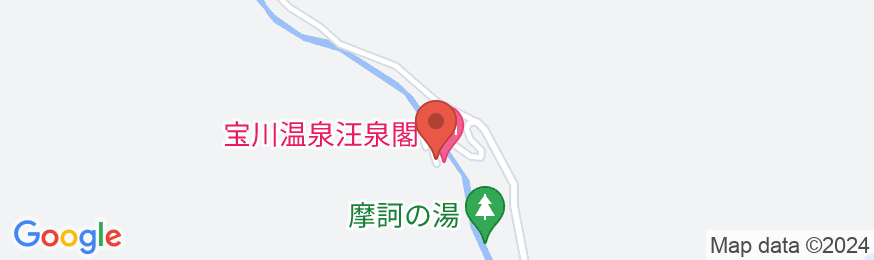 宝川温泉汪泉閣の地図
