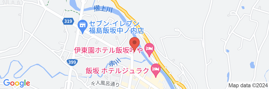 飯坂温泉 旅館 詠帰亭の地図