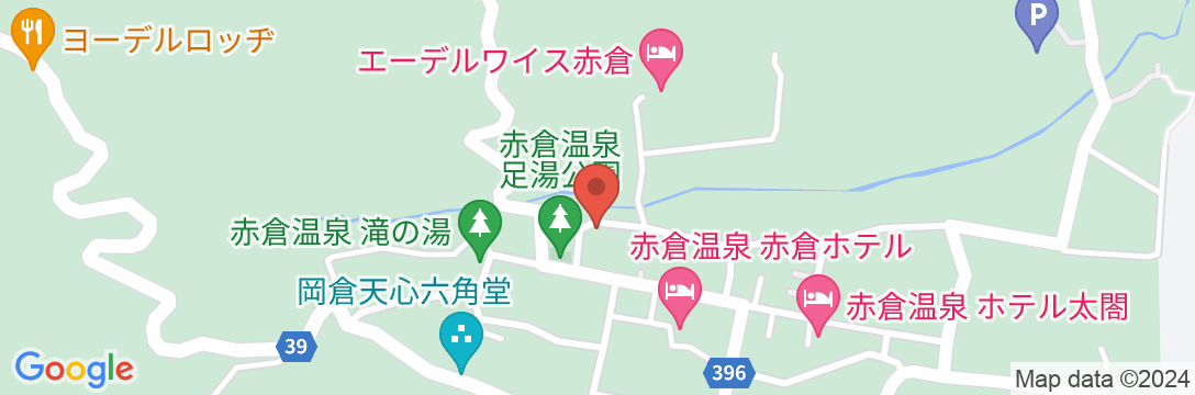 赤倉温泉 山宿 昌和荘の地図