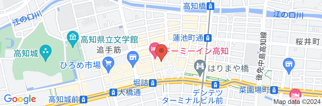 リッチモンドホテル高知の地図