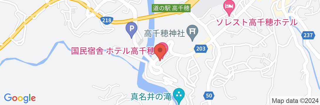 ホテル高千穂の地図