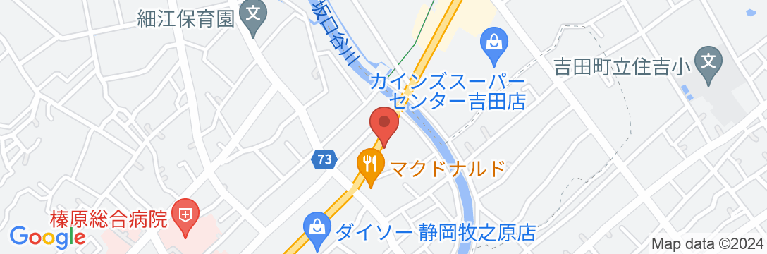ファミリーロッジ旅籠屋・静岡牧之原店の地図