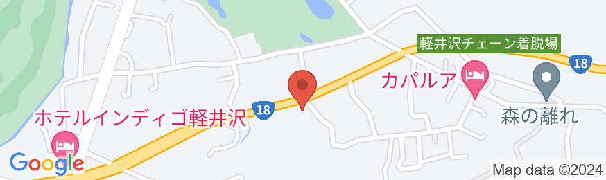 アートホテルドッグレッグ軽井沢の地図