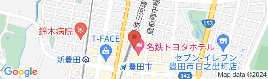 名鉄トヨタホテルの地図