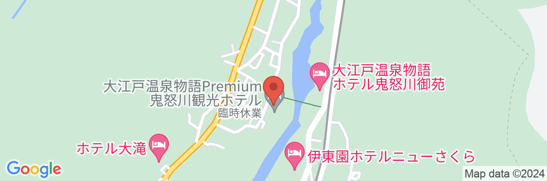 大江戸温泉物語Premium 鬼怒川観光ホテルの地図