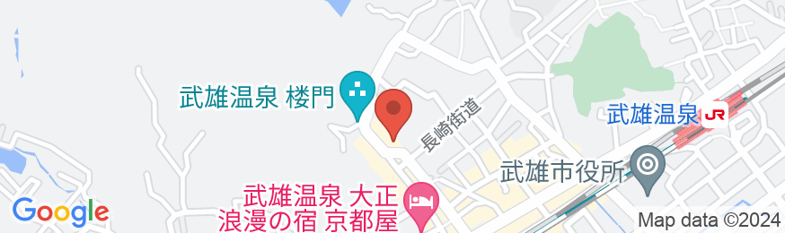 武雄温泉 なかます旅館の地図