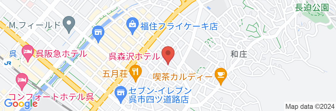 呉森沢ホテルの地図